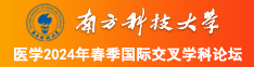 强肏淫骚逼视频南方科技大学医学2024年春季国际交叉学科论坛